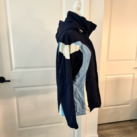 Vintage Authentic Alpine Design Navy and Light blue women’s Jacket - Picture 2 of 11